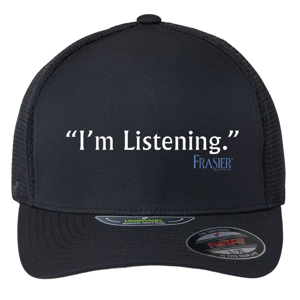 Frasier IM Listening Flexfit Unipanel Trucker Cap