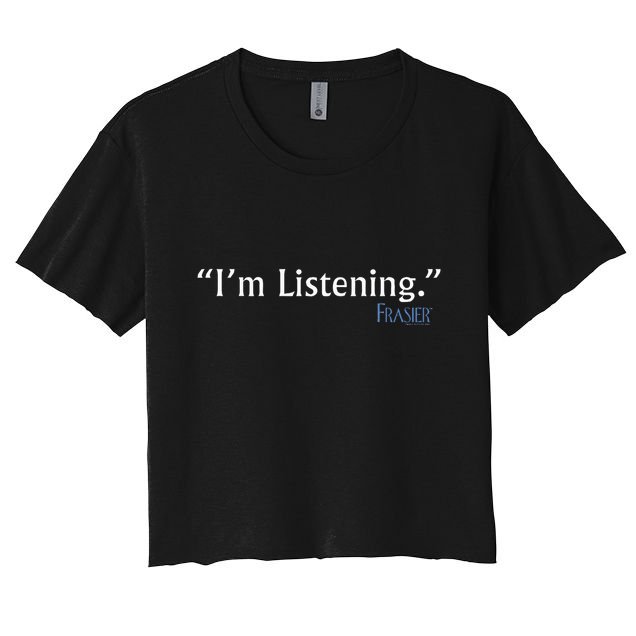 Frasier IM Listening Crop Top