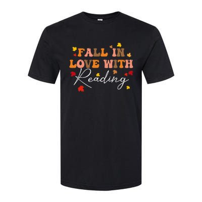 Fall In Love With Reading Fall Leaves Autumn Thanksgiving  Softstyle® CVC T-Shirt