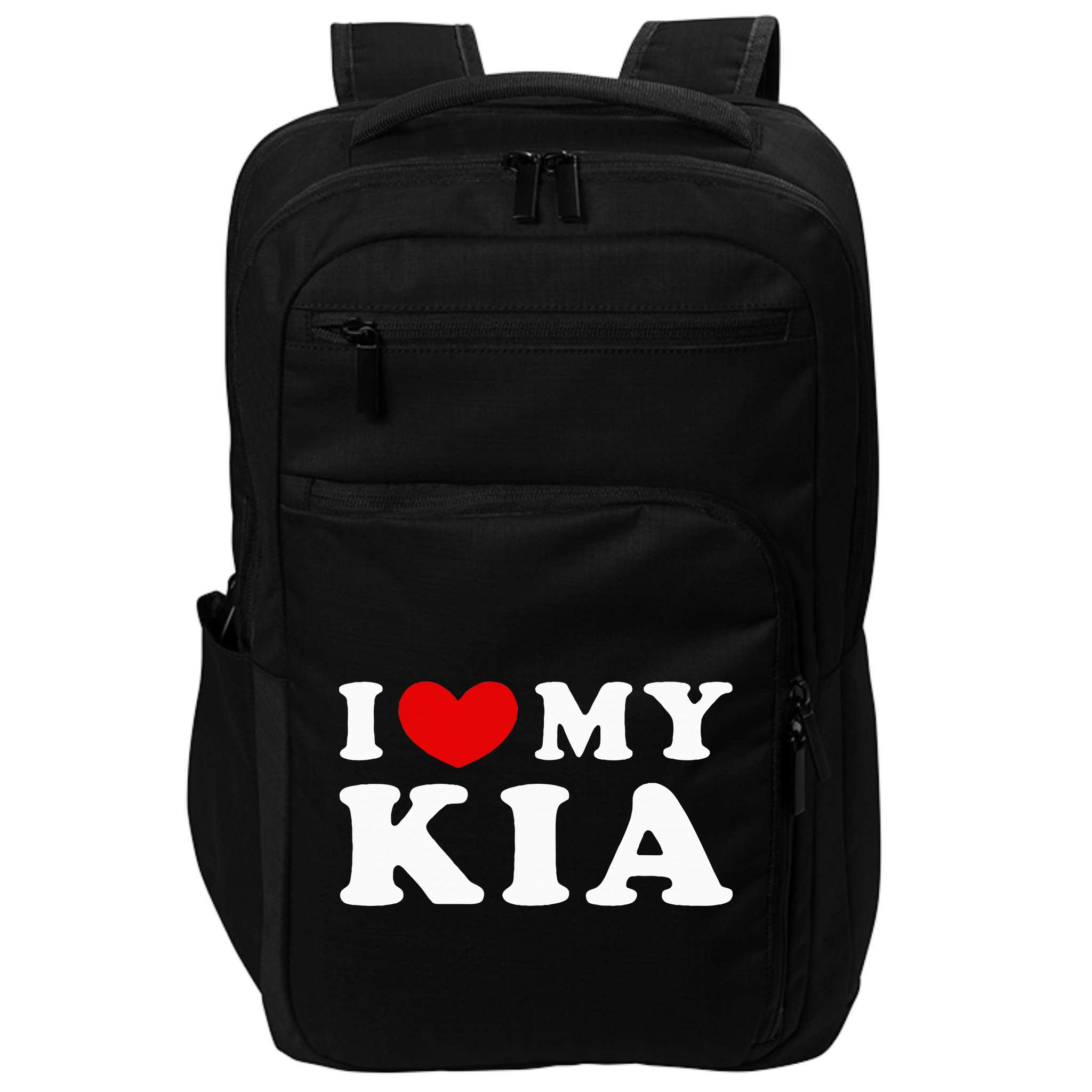 Funny I Love My Kia I Heart My Kia Impact Tech Backpack