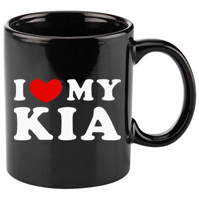Funny I Love My Kia I Heart My Kia 11oz C Handle Ceramic Mug