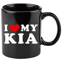Funny I Love My Kia I Heart My Kia 11oz C Handle Ceramic Mug
