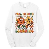 Fall In Love With Learning Thanksgiving Teacher Student Long Sleeve Shirt