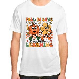 Fall In Love With Learning Thanksgiving Teacher Student Adult ChromaSoft Performance T-Shirt