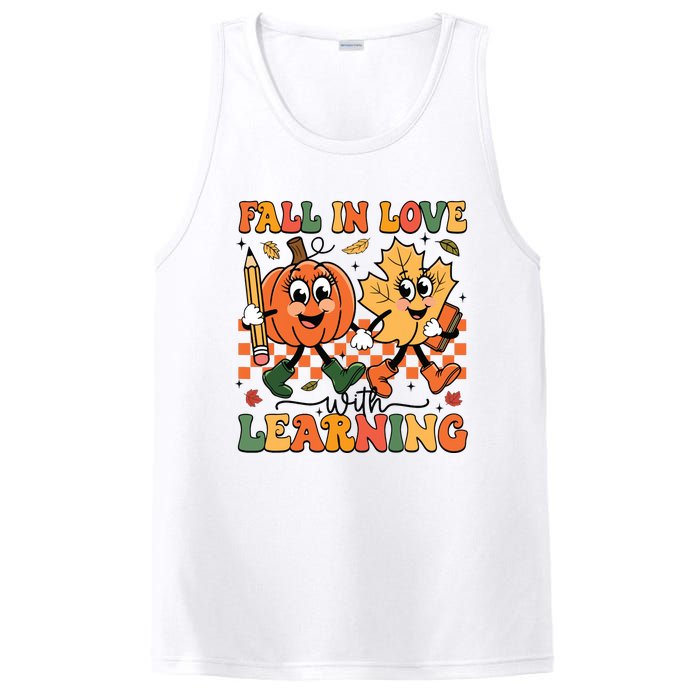 Fall In Love With Learning Thanksgiving Teacher Student PosiCharge Competitor Tank