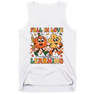 Fall In Love With Learning Thanksgiving Teacher Student Tank Top