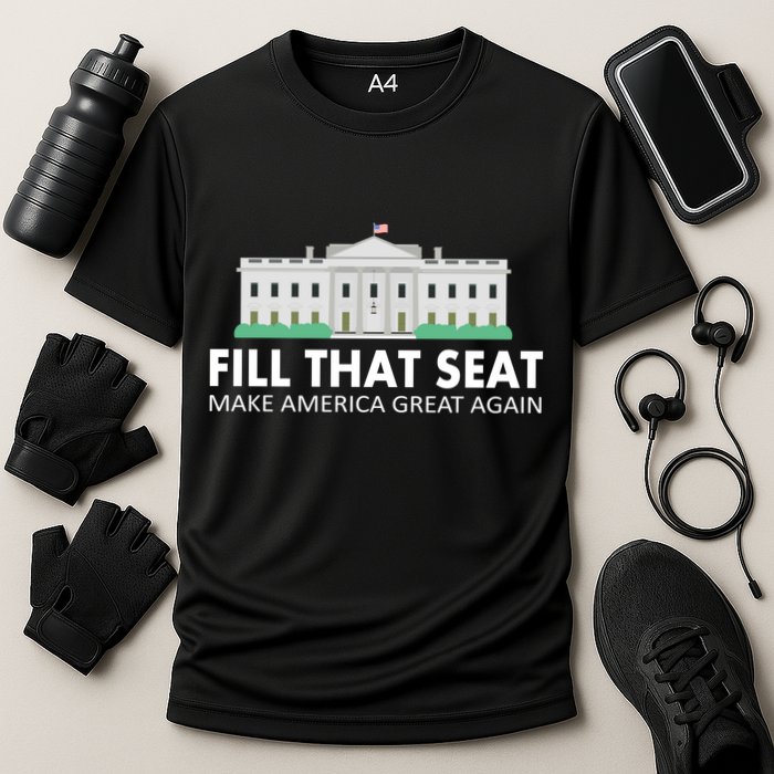 Fill That Seat Make America Great Again Cooling Performance Crew T-Shirt