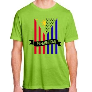 FillAmerican Filipino Philippines USA Flag Adult ChromaSoft Performance T-Shirt