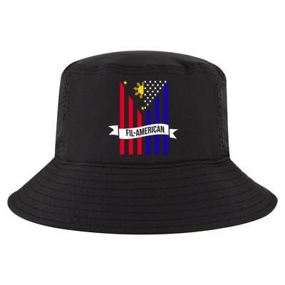 FillAmerican Filipino Philippines USA Flag Cool Comfort Performance Bucket Hat