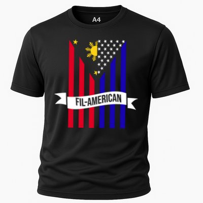 FillAmerican Filipino Philippines USA Flag Performance Shirt