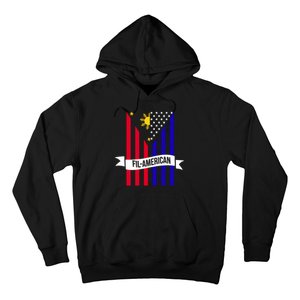 FillAmerican Filipino Philippines USA Flag Hoodie