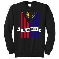 FillAmerican Filipino Philippines USA Flag Sweatshirt