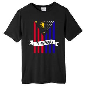 FillAmerican Filipino Philippines USA Flag Tall Fusion ChromaSoft Performance T-Shirt