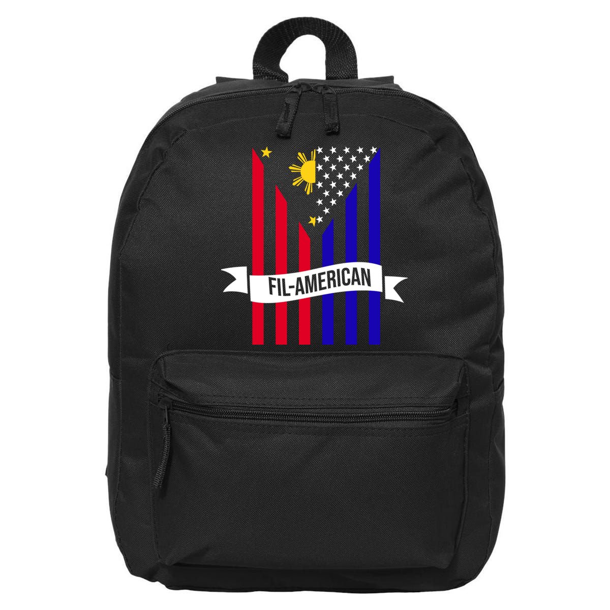 FillAmerican Filipino Philippines USA Flag 16 in Basic Backpack
