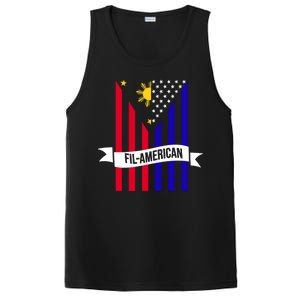 FillAmerican Filipino Philippines USA Flag PosiCharge Competitor Tank