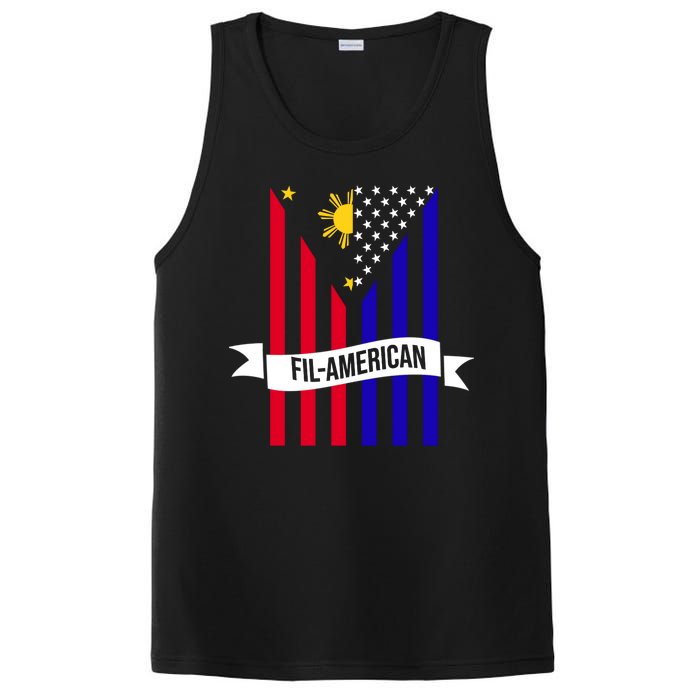 FillAmerican Filipino Philippines USA Flag PosiCharge Competitor Tank