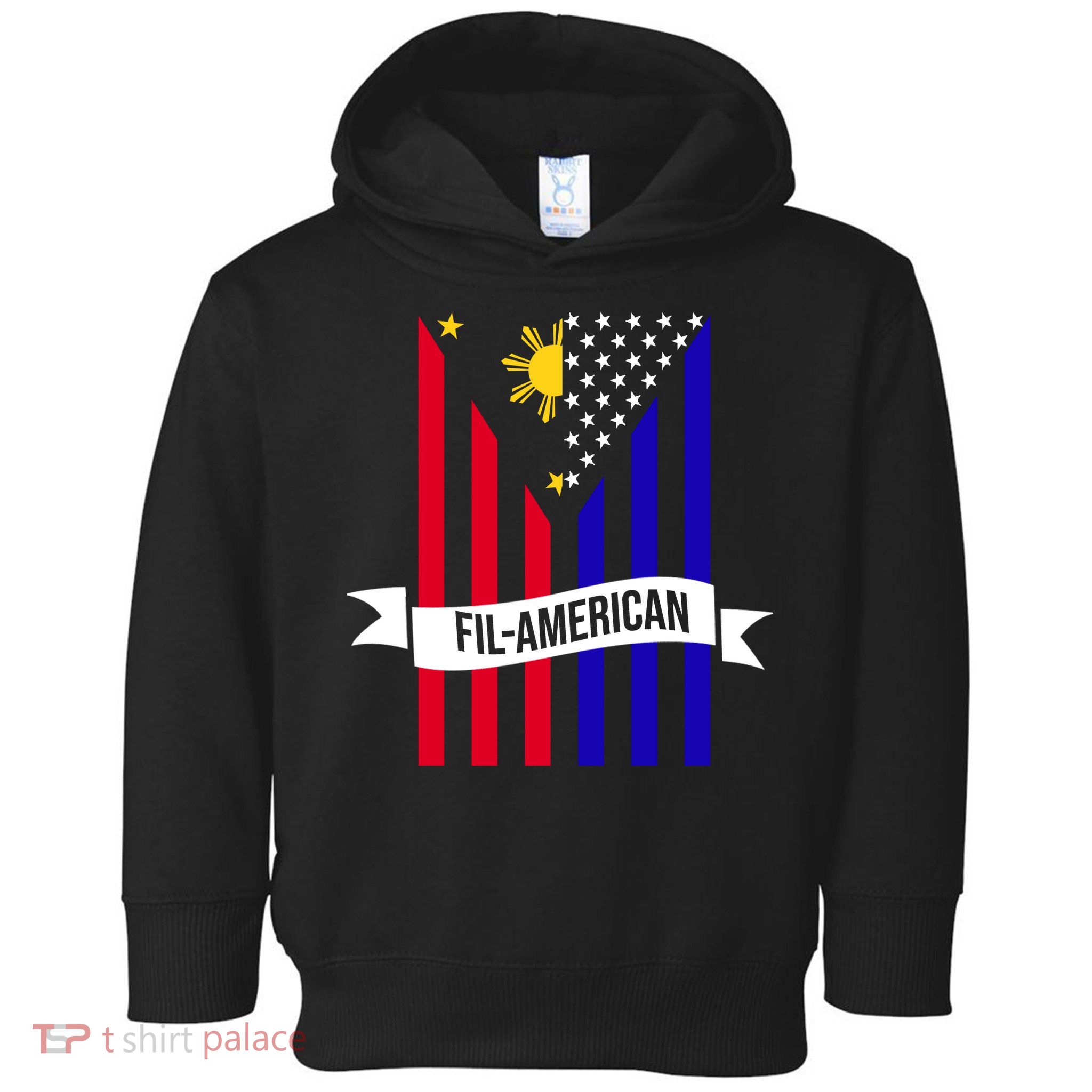 FillAmerican Filipino Philippines USA Flag Toddler Hoodie