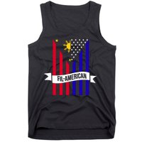 FillAmerican Filipino Philippines USA Flag Tank Top