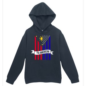 FillAmerican Filipino Philippines USA Flag Urban Pullover Hoodie