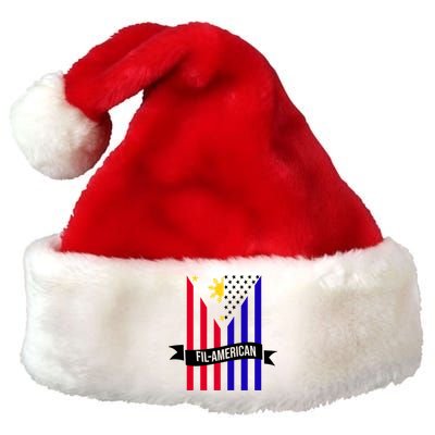 FillAmerican Filipino Philippines USA Flag Premium Christmas Santa Hat