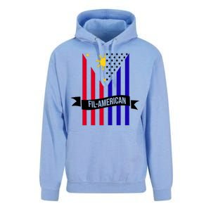 FillAmerican Filipino Philippines USA Flag Unisex Surf Hoodie