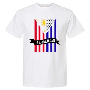 FillAmerican Filipino Philippines USA Flag Garment-Dyed Heavyweight T-Shirt