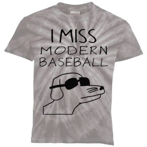 Funny I Miss Modern Baseball Funny Dog Sport Lover Gift Kids Tie-Dye T-Shirt