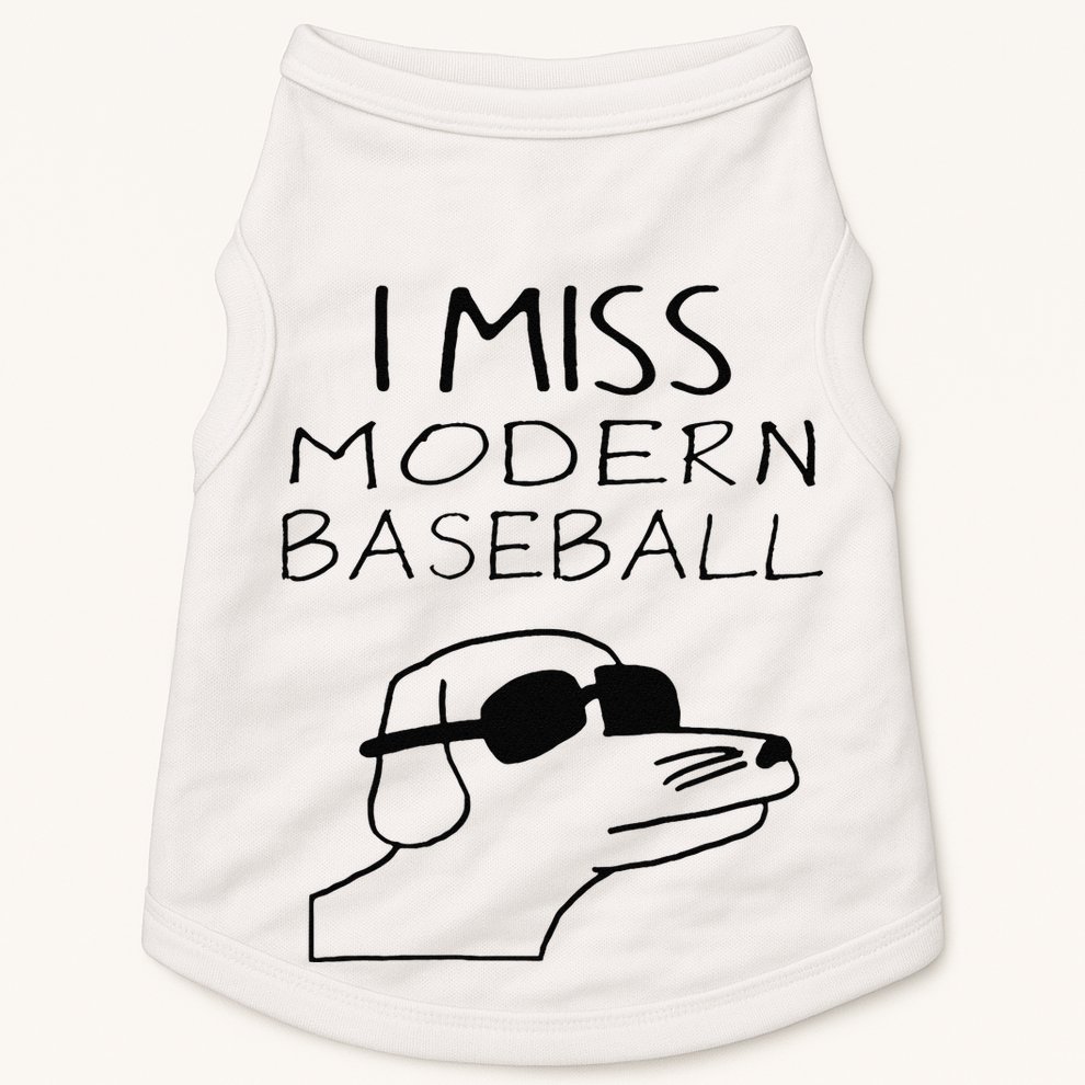 Funny I Miss Modern Baseball Funny Dog Sport Lover Gift Doggie Tank