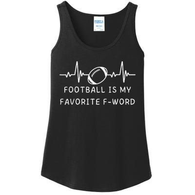 Football Is My Favorite F Word Ladies Essential Tank