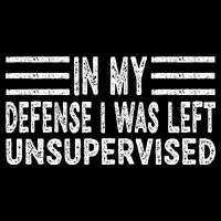 Funny In my defense i was left unsupervised Retro Daily Commute Backpack