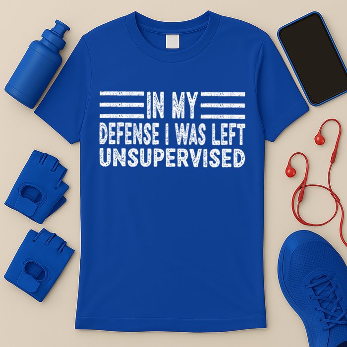 Funny In my defense i was left unsupervised Retro T-Shirt