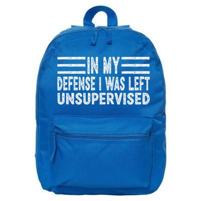 Funny In my defense i was left unsupervised Retro 16 in Basic Backpack