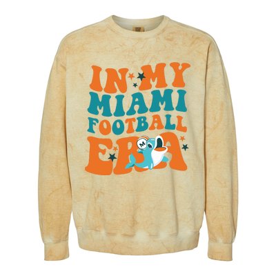 Football In My Miami Football Era Colorblast Crewneck Sweatshirt