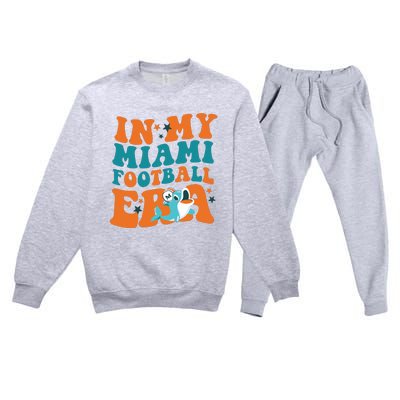 Football In My Miami Football Era Premium Crewneck Sweatsuit Set