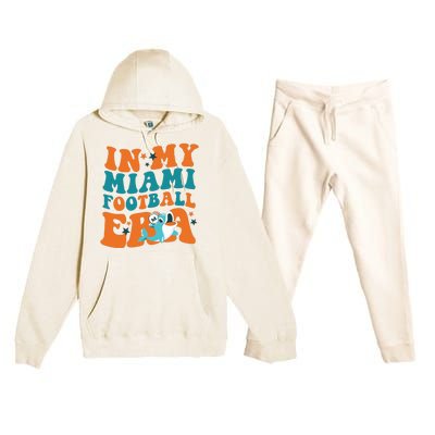 Football In My Miami Football Era Premium Hooded Sweatsuit Set