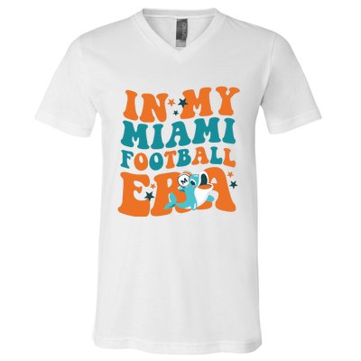 Football In My Miami Football Era V-Neck T-Shirt