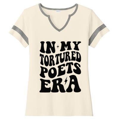 Funny In My Tortured Era In My Poet Era Gift Ladies Halftime Notch Neck Tee