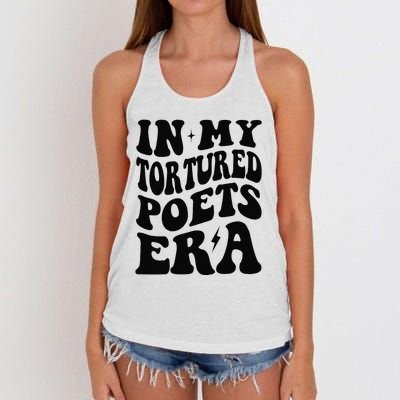 Funny In My Tortured Era In My Poet Era Gift Women's Knotted Racerback Tank