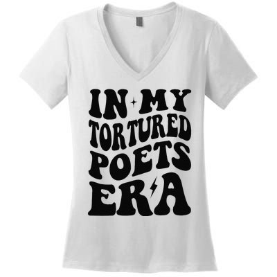 Funny In My Tortured Era In My Poet Era Gift Women's V-Neck T-Shirt