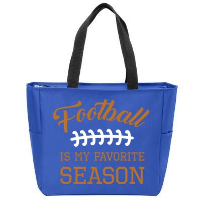 Football Is My Favorite Season Husband Fantasy Player Cute Gift Zip Tote Bag