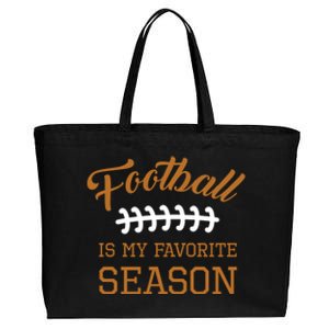 Football Is My Favorite Season Husband Fantasy Player Cute Gift Cotton Canvas Jumbo Tote