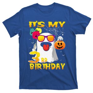 Funny Its My 3rd Birthday Ghost Pumpkin Halloween Party 3 Years T-Shirt