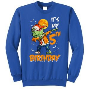 Funny Its My 5th Birthday Dabbing Zombie Halloween Costume Sweatshirt