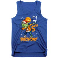 Funny Its My 5th Birthday Dabbing Zombie Halloween Costume Tank Top