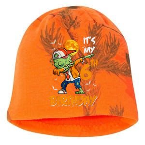 Funny Its My 6th Birthday Dabbing Zombie Halloween Costume Kati - Camo Knit Beanie