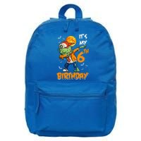 Funny Its My 6th Birthday Dabbing Zombie Halloween Costume 16 in Basic Backpack