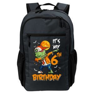 Funny Its My 6th Birthday Dabbing Zombie Halloween Costume Daily Commute Backpack