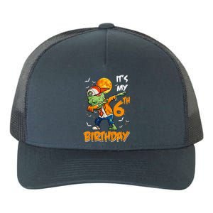 Funny Its My 6th Birthday Dabbing Zombie Halloween Costume Yupoong Adult 5-Panel Trucker Hat