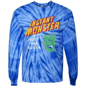 Frankenstein Instant Monster Just Add Sugar Halloween Tie-Dye Long Sleeve Shirt