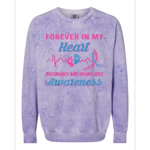 Forever In My Heart Pregnancy Infant Loss Awareness Gift Colorblast Crewneck Sweatshirt